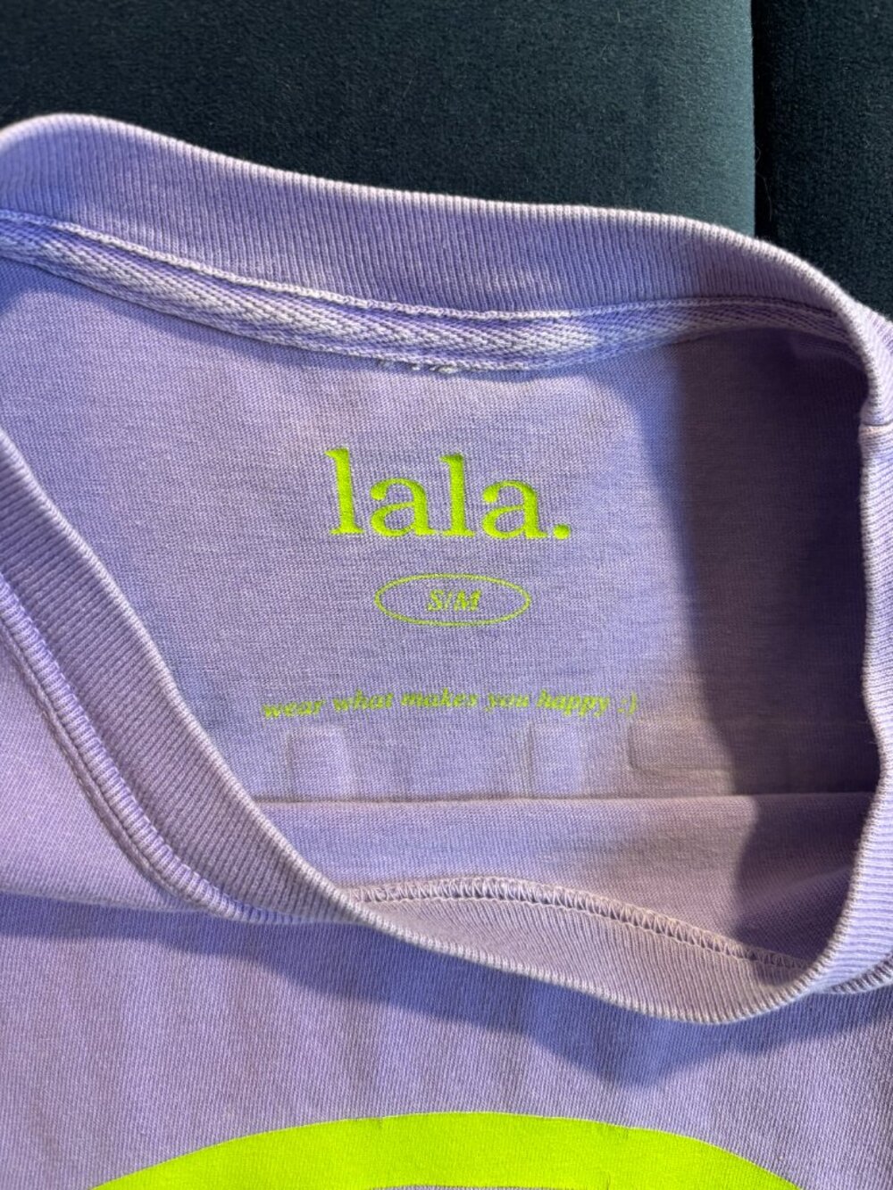 The World Needs Your Magic Tee - Dressed in Lala (Lavendar & Neon Green) - Picture 3 of 6